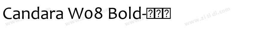 Candara W08 Bold字体转换